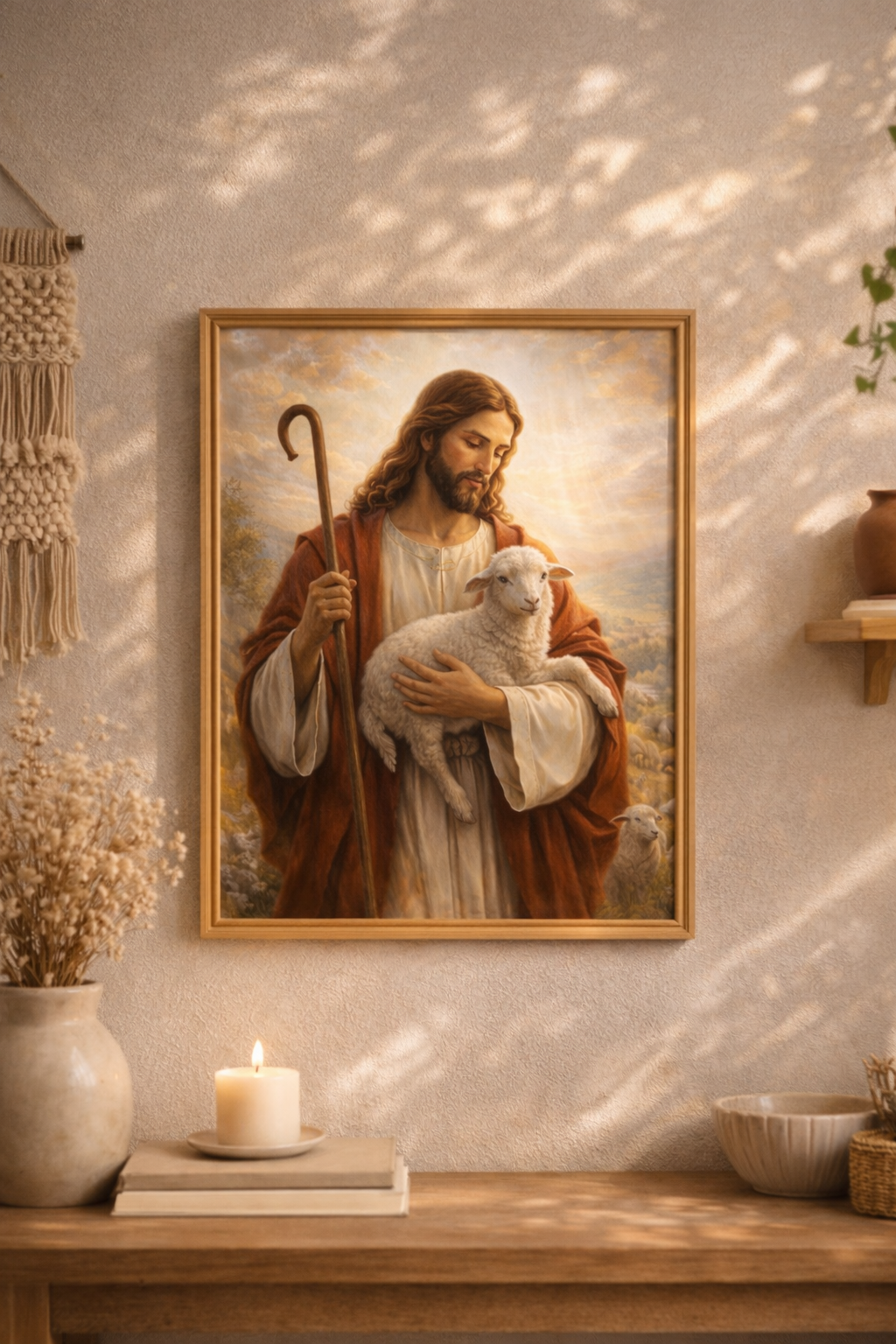 3. Jesus the Good Shepherd - Religious Christian Wall Art