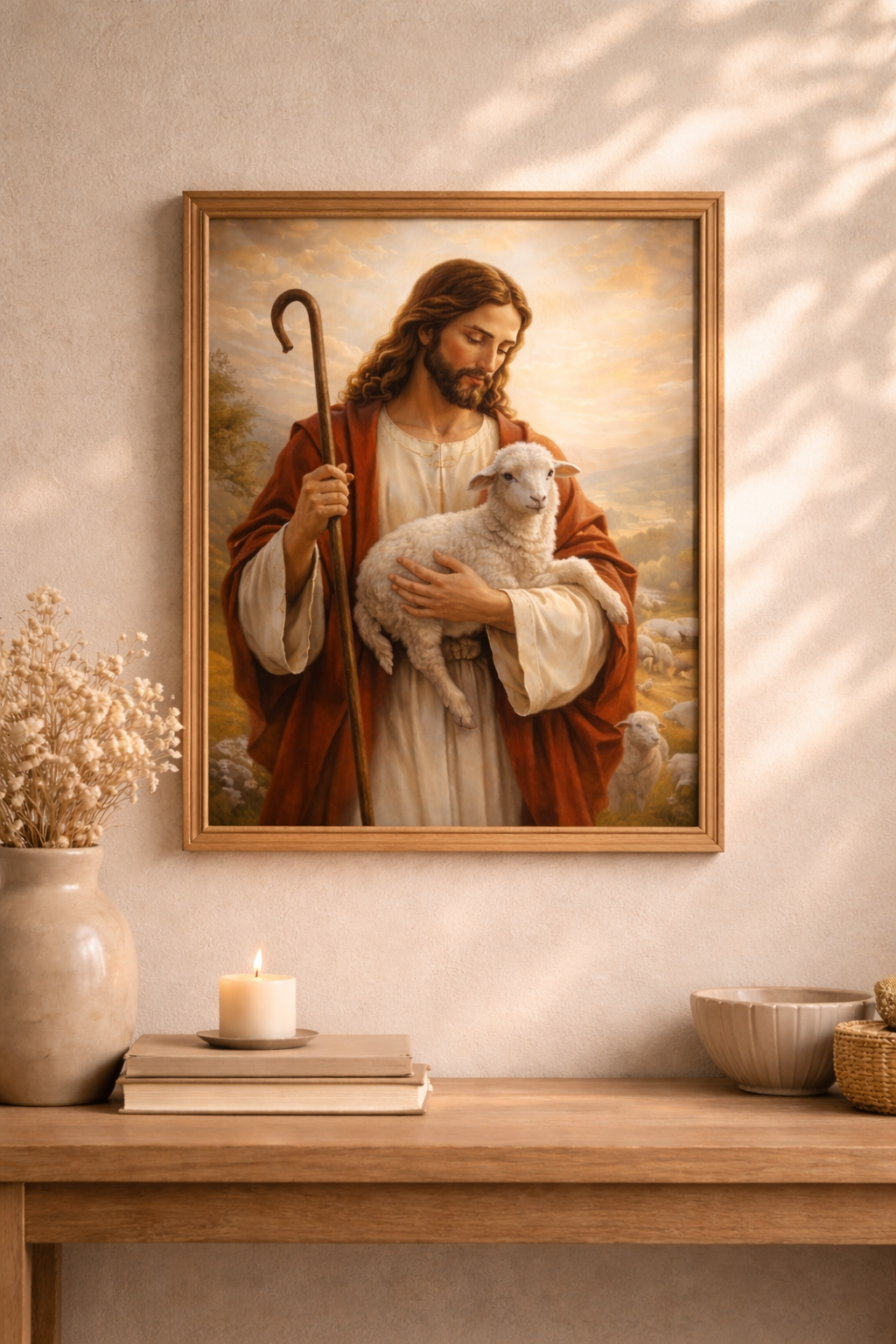 3. Jesus the Good Shepherd - Religious Christian Wall Art
