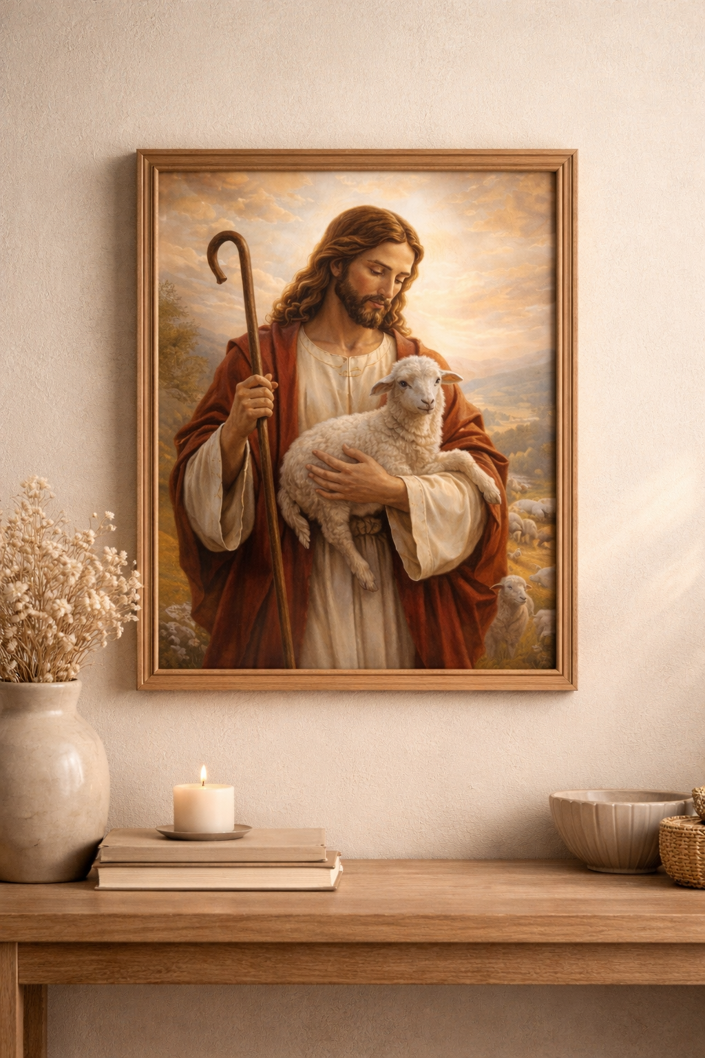 3. Jesus the Good Shepherd - Religious Christian Wall Art