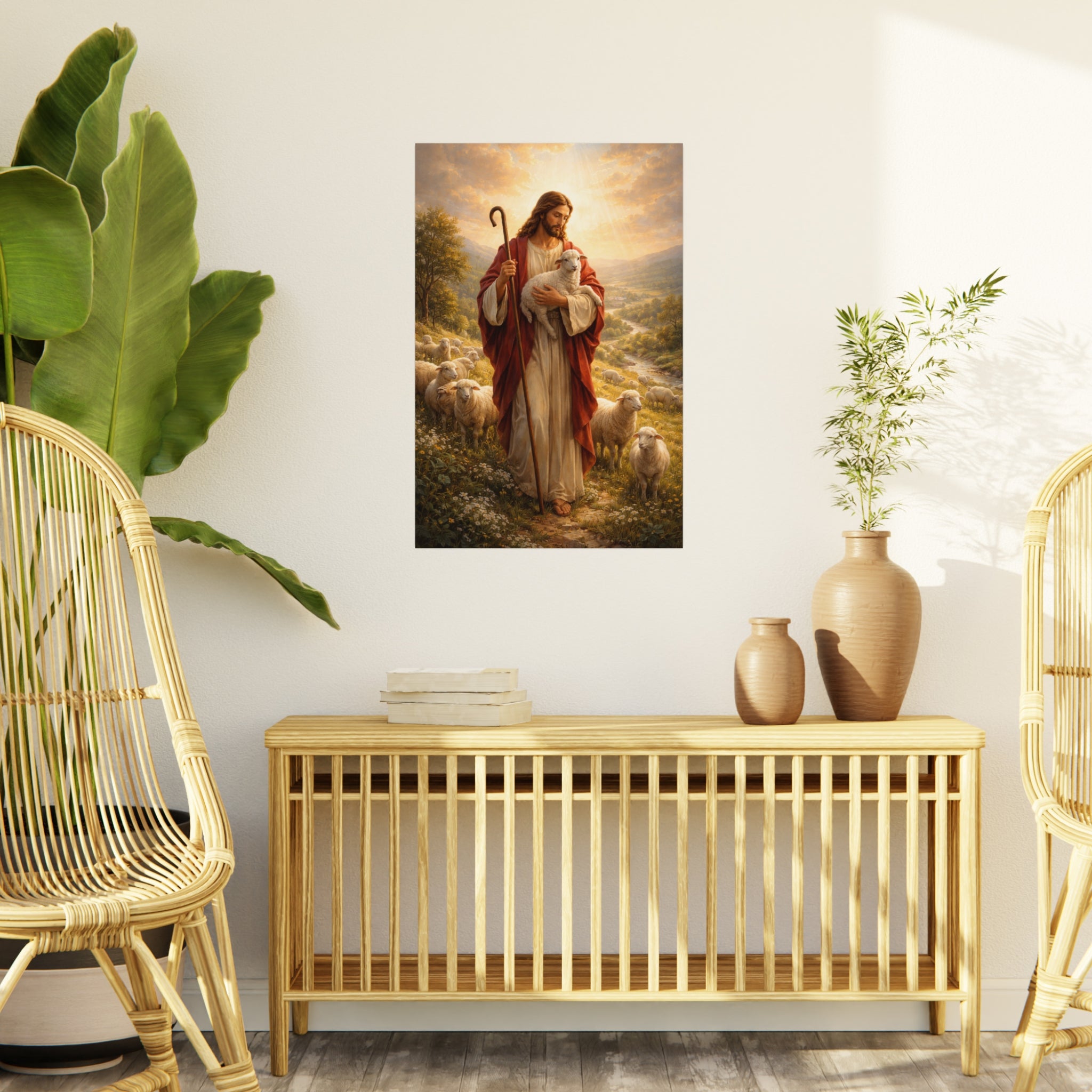 3. Jesus the Good Shepherd - Religious Christian Wall Art