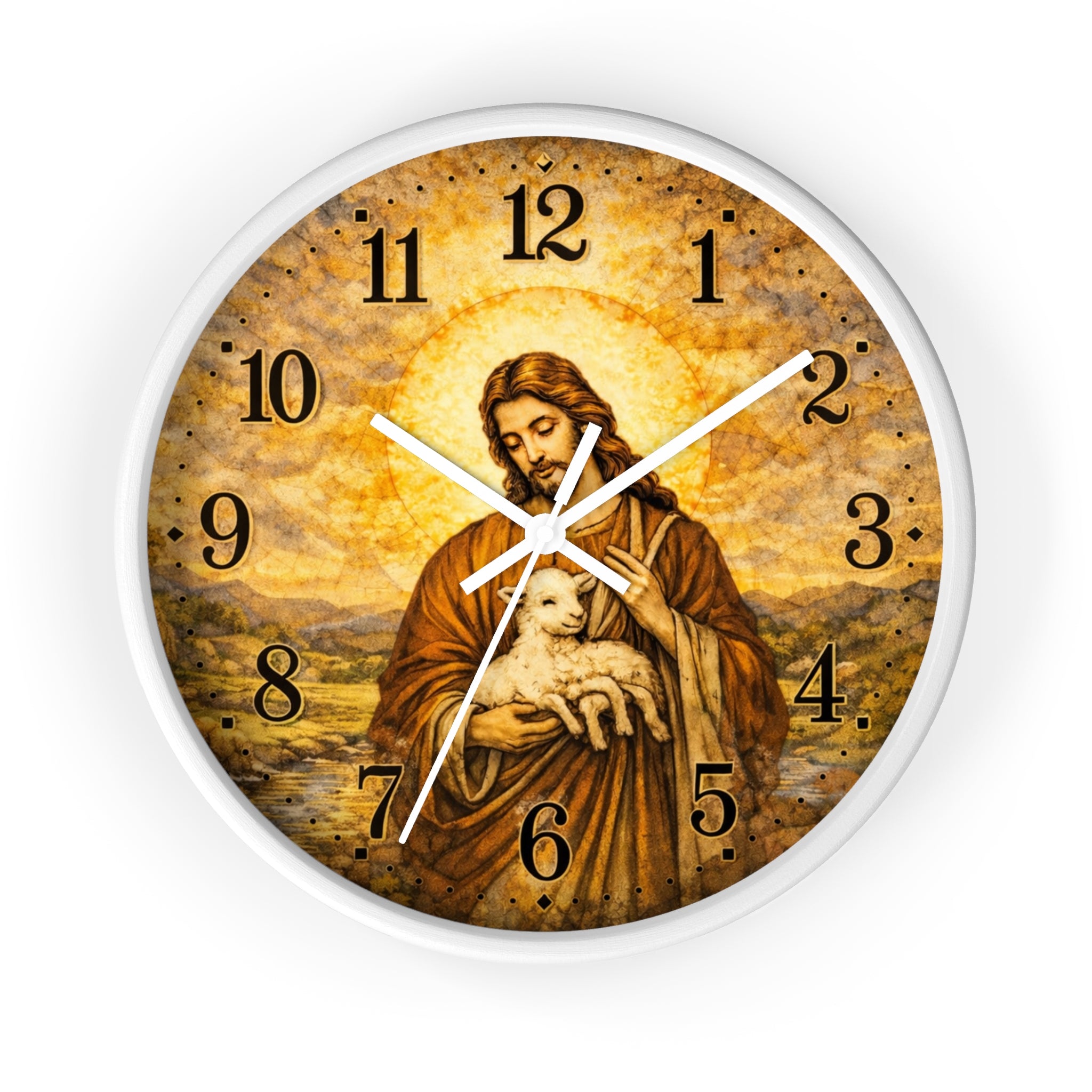 Jesus the good shepherd wall clock (elder designed)