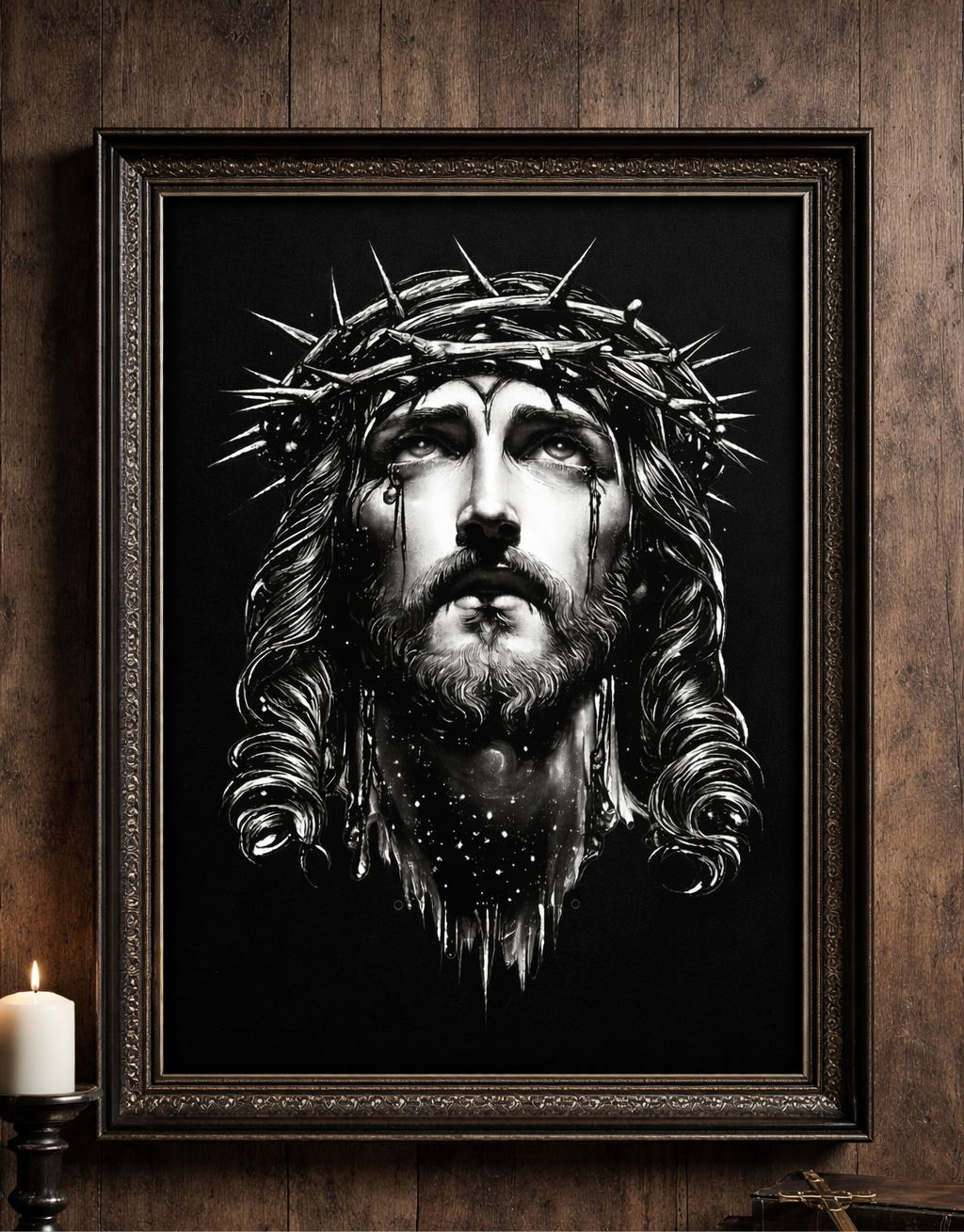 1. The Sacred Gaze (White and Black)